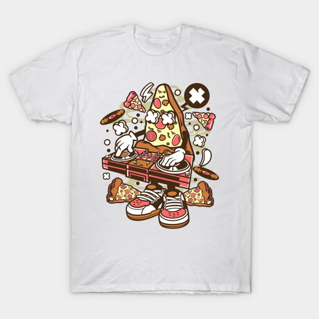 Dj Pizza T-Shirt by p308nx